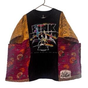 Pink Floyd Kantha Upcycle Top One-Size fits S-3X